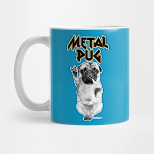 Metal pug Mug